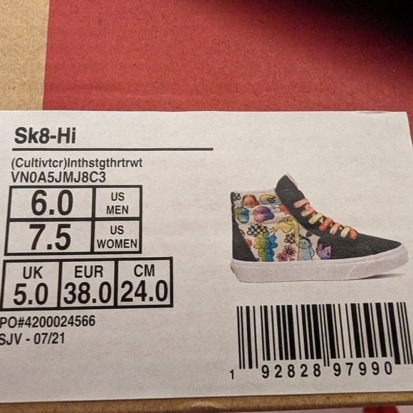 Vans SK8-Hi Cultivate Care Skate Shoes, women's 7 - Picture 14 of 14